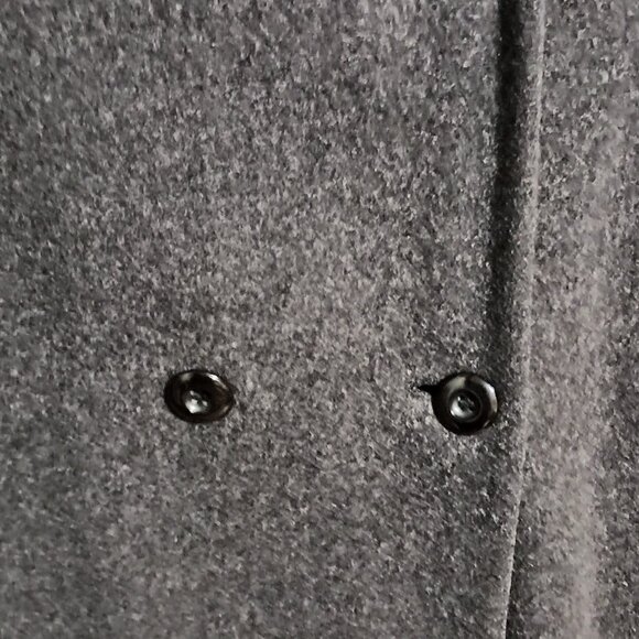 Donnybrook Women Full Length Wool Overcoat Size 12 Black Gray - Picture 6 of 16